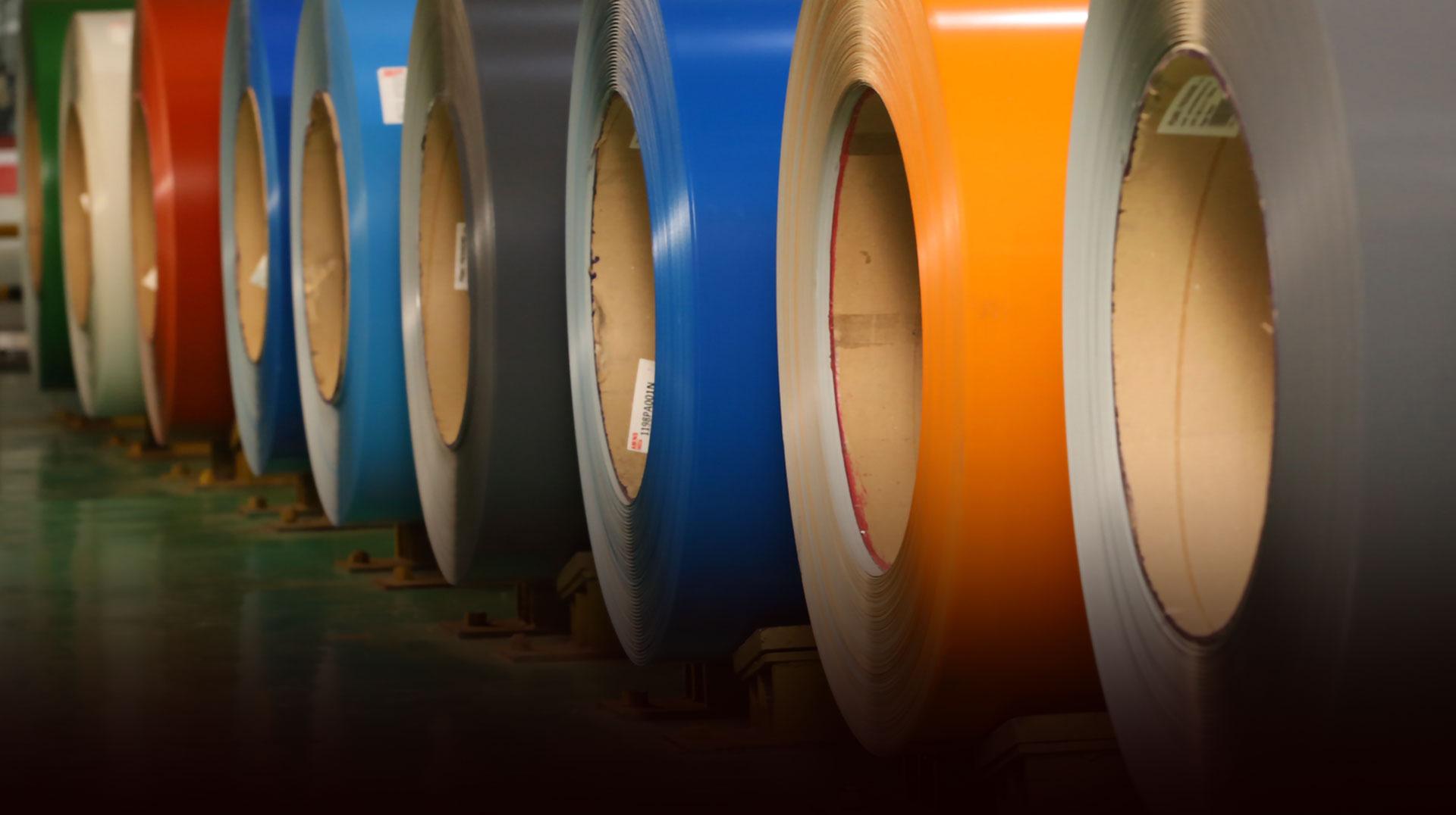 Colour coated steel sheets